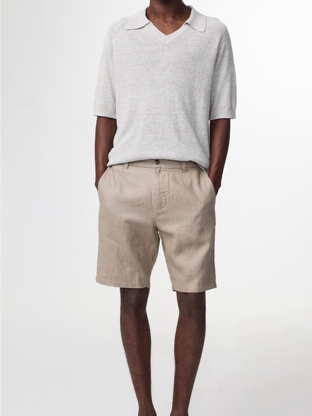 NN.07 Crown Classic Regular—Fit Linen Shorts